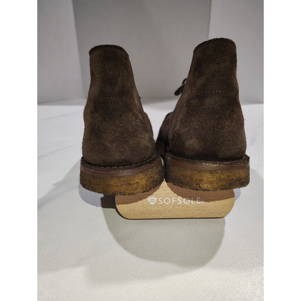 Polo Ralph Lauren Men's Boots Brown Suede Chukka Ankle Size 11  Made In Spain - Picture 10 of 11